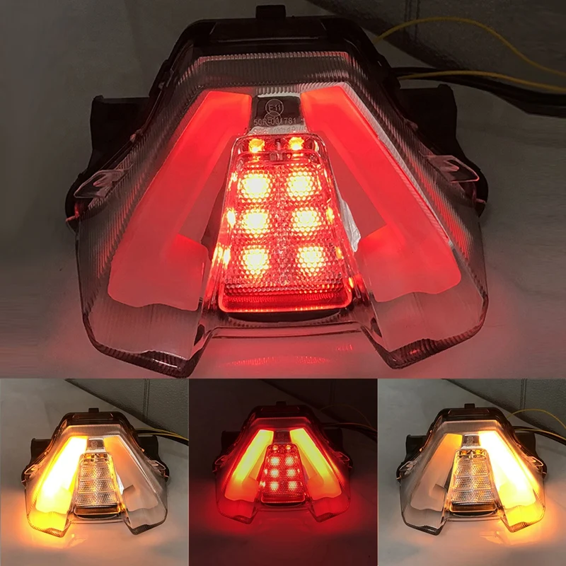 

Motorcycle LED Taillight Brake Rear Turn Signal Indicator Lamp Tail Light For YAMAHA MT-07 2021+
