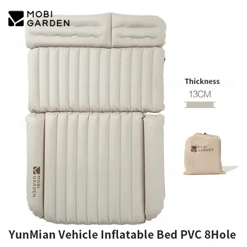 MOBI GARDEN 차량용 PVC 팽창식 침대, 휴대용 두꺼운 수면 매트, 2 인용 캠핑 텐트 에어 쿠션 PVC 패드, 12-14cm, 2.8kg