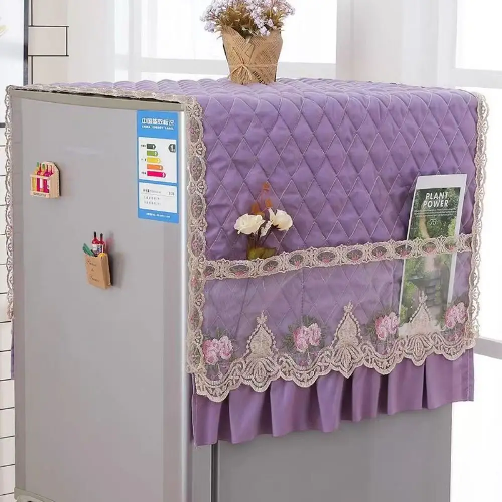 Fashion Refrigerator Dust Cover Cabinet Decoration Cover Dust-proof Multi-function Washing Machine Cover Towel 55x140cm