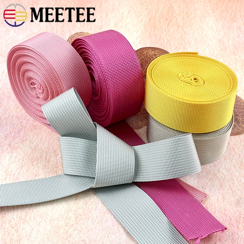 Durable Nylon Webbing Strap for Sewing and DIY Accessories, 5 Meters, 20-50mm Width