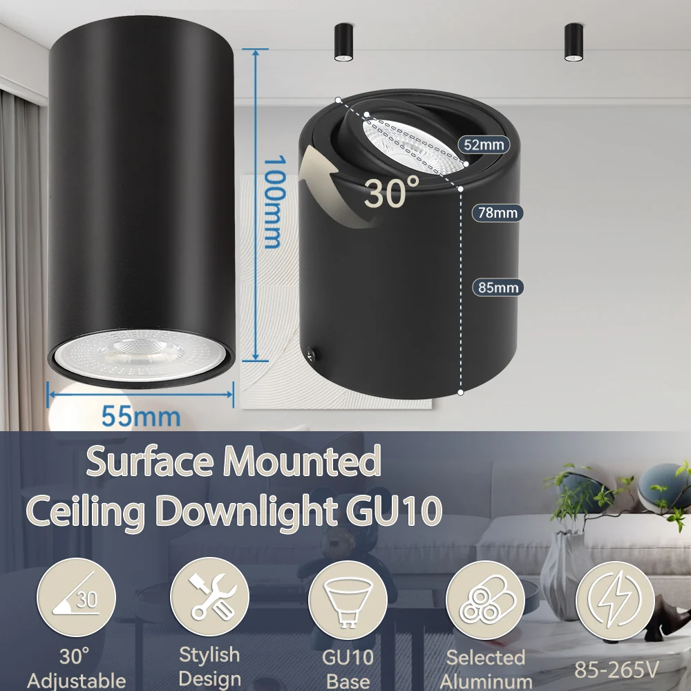 Replaceable GU10 LED Downlight 2