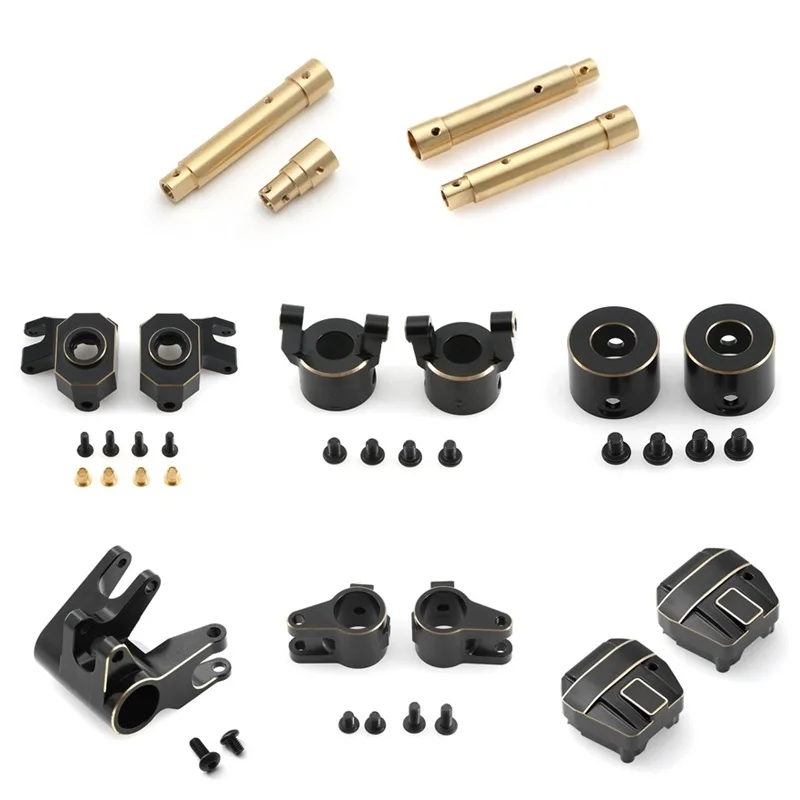 Scx10 Pro Brass Snodo Dello Sterzo C Hub Carrier Axle Tube Link Mount Copertura Differenziale Per Axial Scx10 Pro Rc Car Upgrade Parts