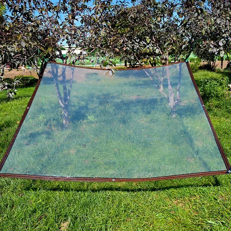Transparent Waterproof Tarpaulin Heavy Duty Garden Plant Covering Greenhouse Membrane Tarpaulin Insulation Cold and Rain Sheet