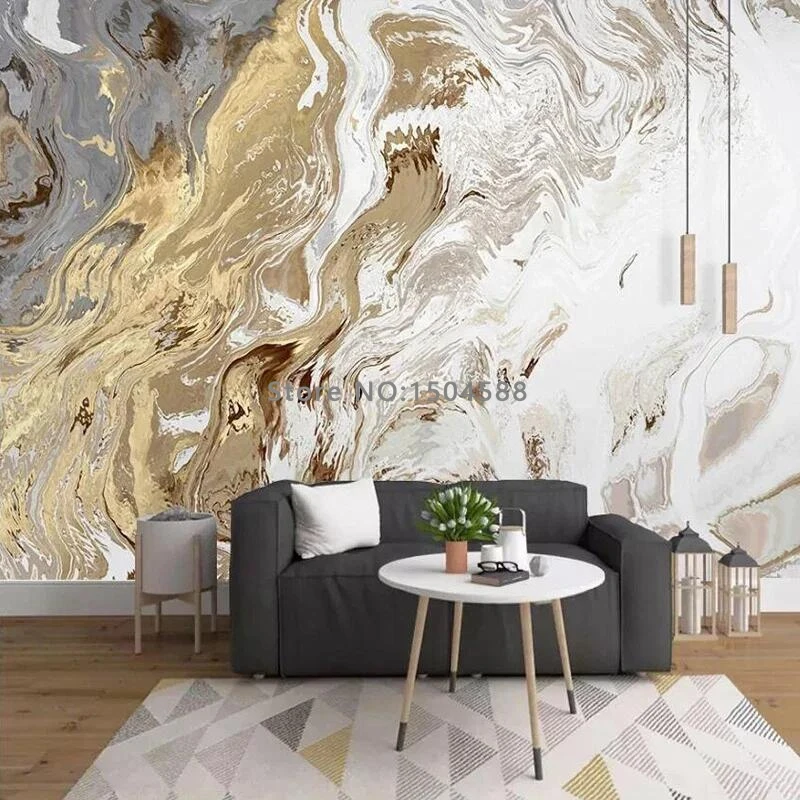 Modern Custom 3D Wallpaper, Luz abstrata, Luxo,