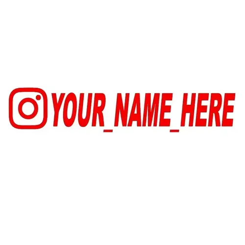 User Name Custom Personalized Instagram Vinyl Decals Motorcycle for Instagram FACEBOOK Customization Needs Remarks Car Sticker - Image 4