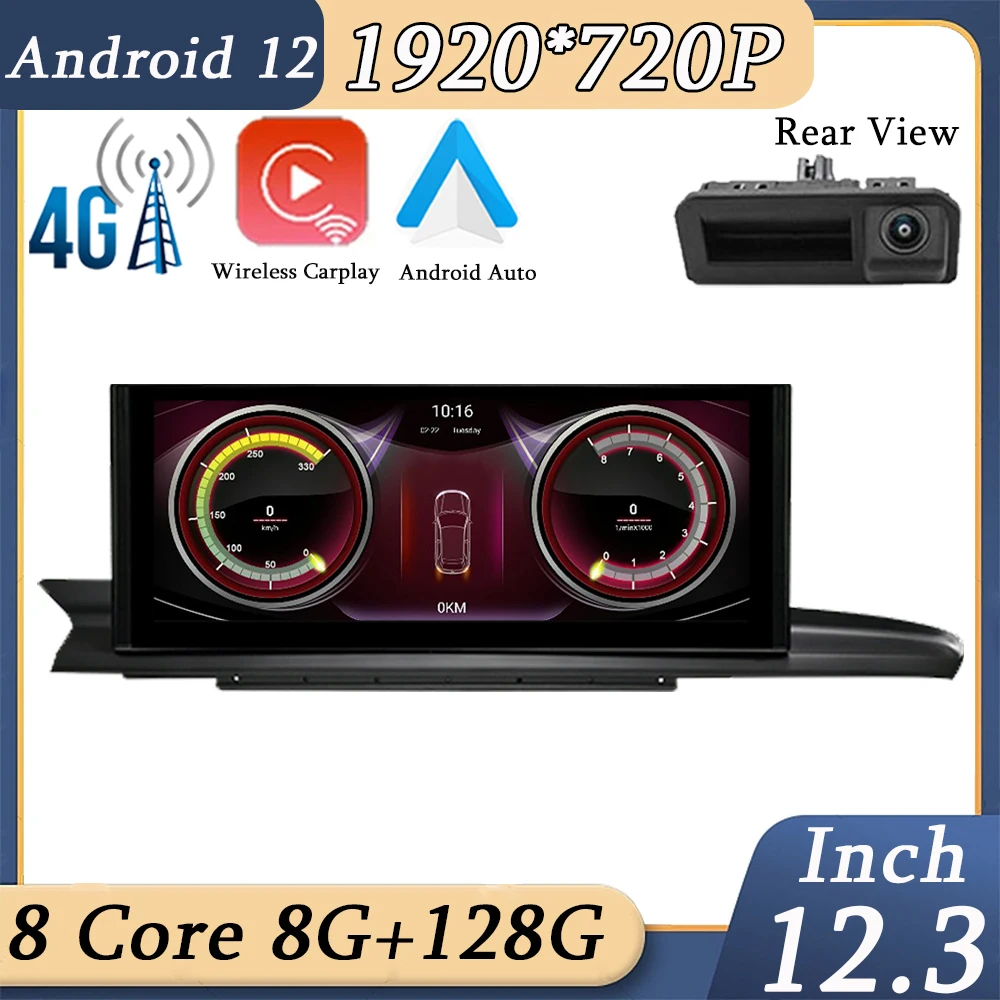 Per Audi A6 A7 C7 Rs6 Rs7 S6 2012-2018 Autoradio Lettore Multimediale Navigazione Gps Carplay Android 12 Auto Stereo