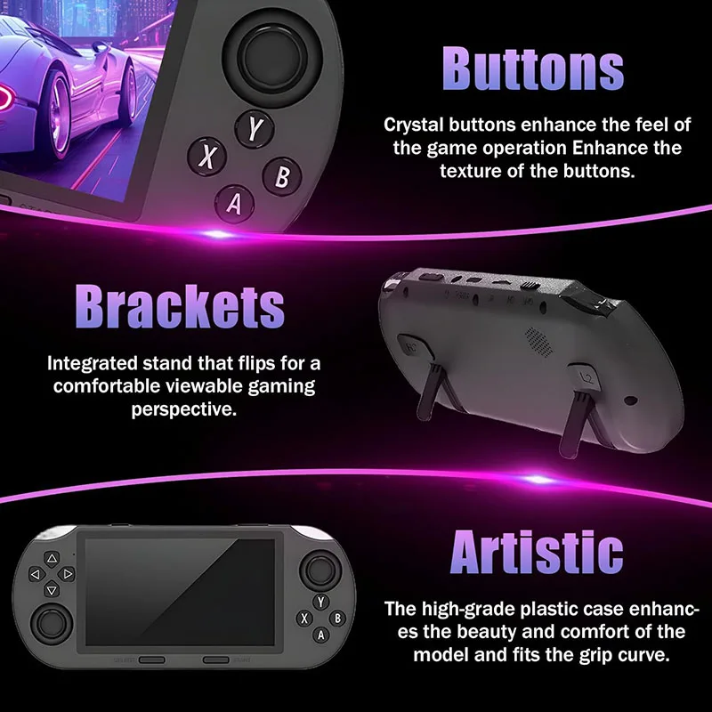 2026New SF3000 Portable Handheld Game Console with 20000+ Games 4.5 Inch Screen Retro Game Console Pocket Video Player 5