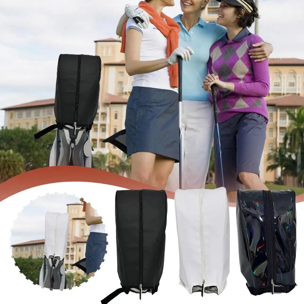 Waterproof Golf Bag Rain Cover Outdoor Golf Pole Bag Cover PVC Dustproof Rain Cover Golf Course Supplies Easy To Carry