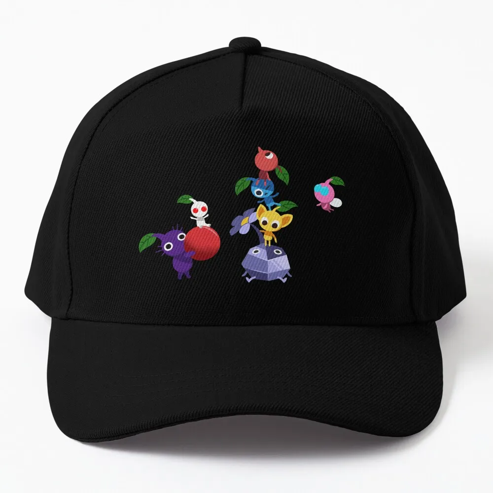 

PIKMIN - Collage of Characters Baseball Cap Hat Luxury Brand Wild Ball Hat New Hat hiking hat Women'S Golf Clothing Men'S