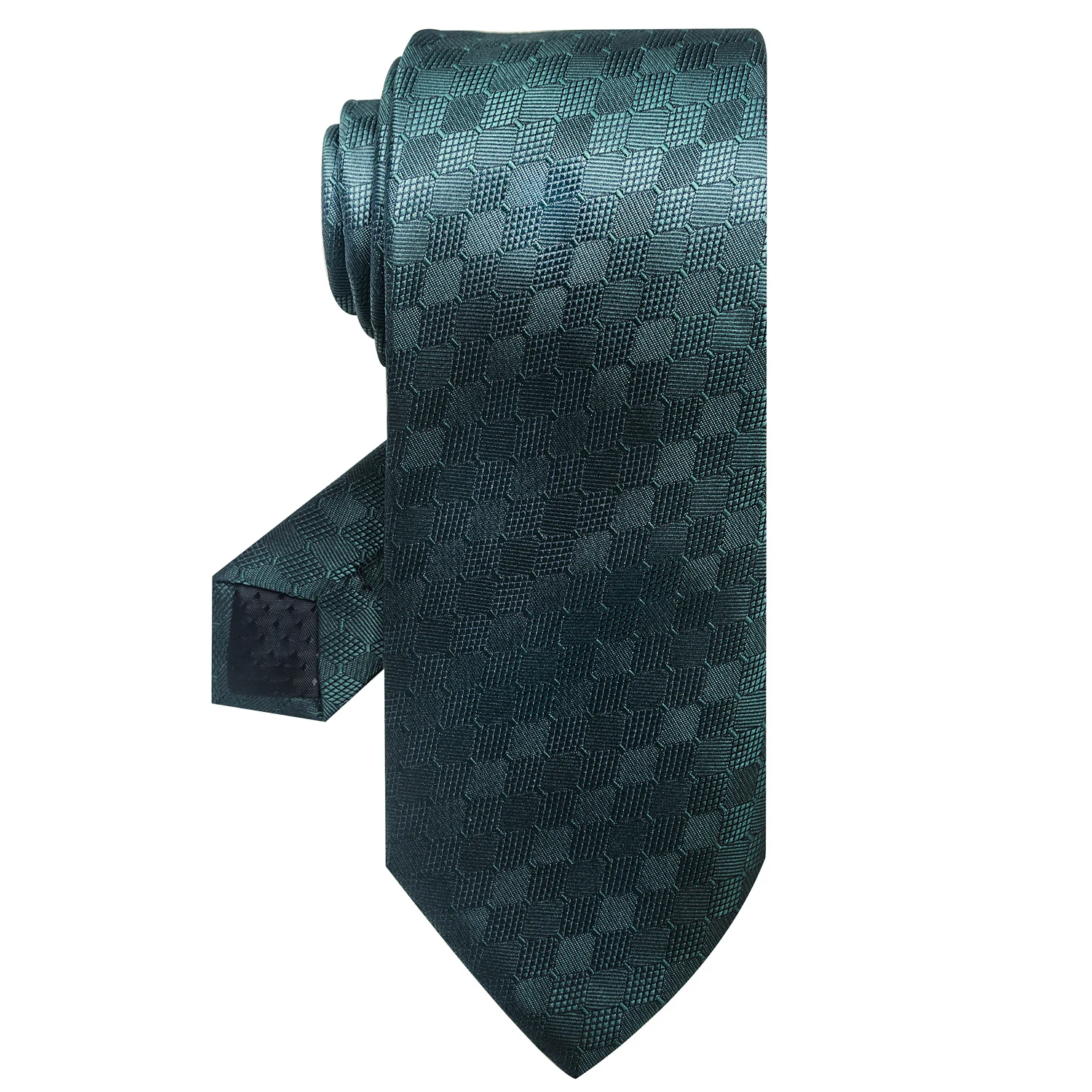 100% Silk Men Red Tie Necktie Dark Red Suit Accessories Plaid Man's Cravat Fit Wedding Holiday Par