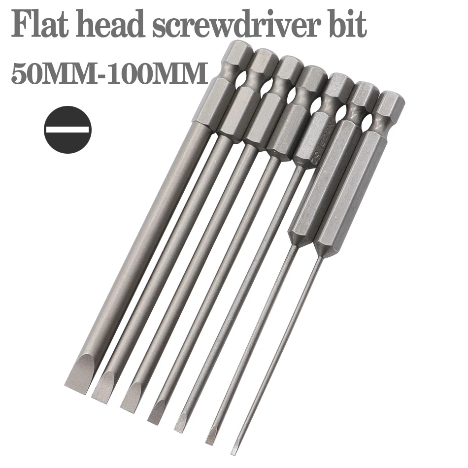 7 шт., насадки для электрической отвертки, 50-100 мм