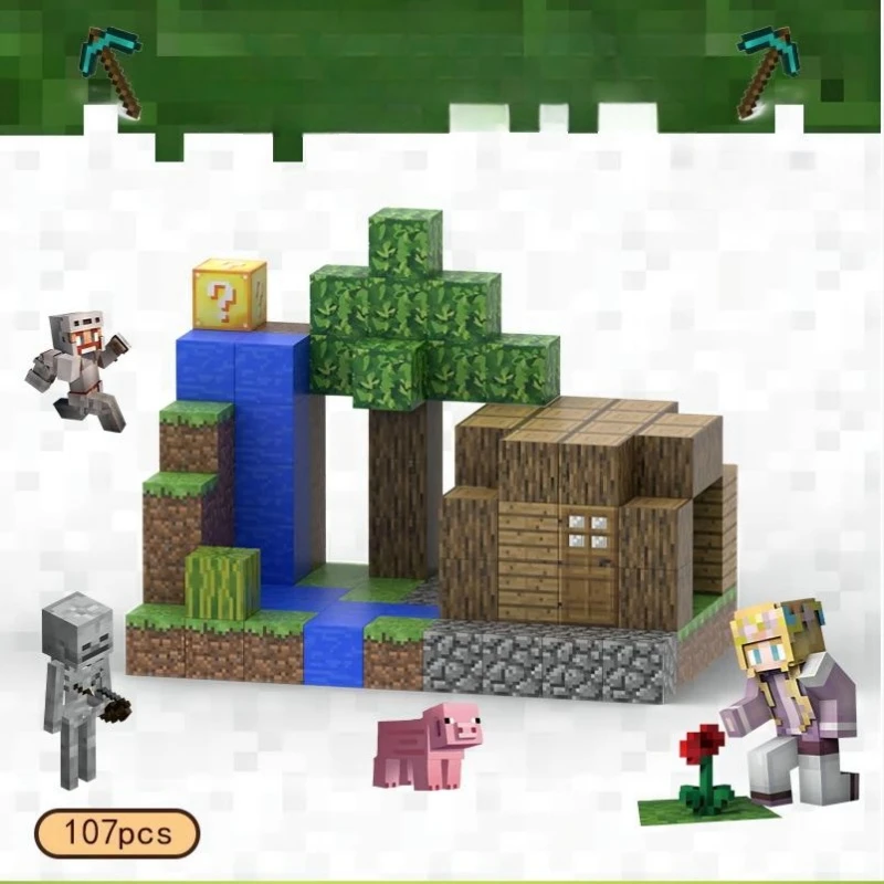 Magnetic building blocks creative magnetic building block bricks famous scene world architectural set DIY model kids toy