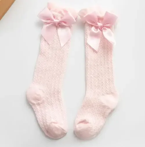 Pink Bow Knee Mesh