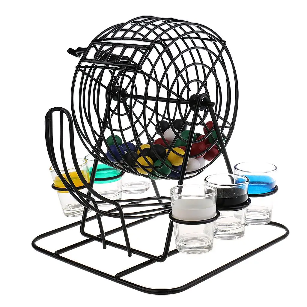 Mini Bingo Lottery Machine Draw Drinking for Party Entertainment Game