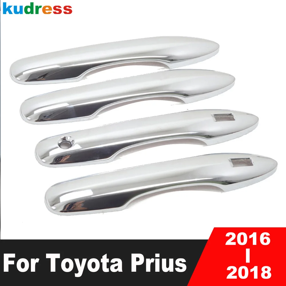 For Toyota Prius 2016 2017 Chrome Side Door Handle Catch Cover Trim