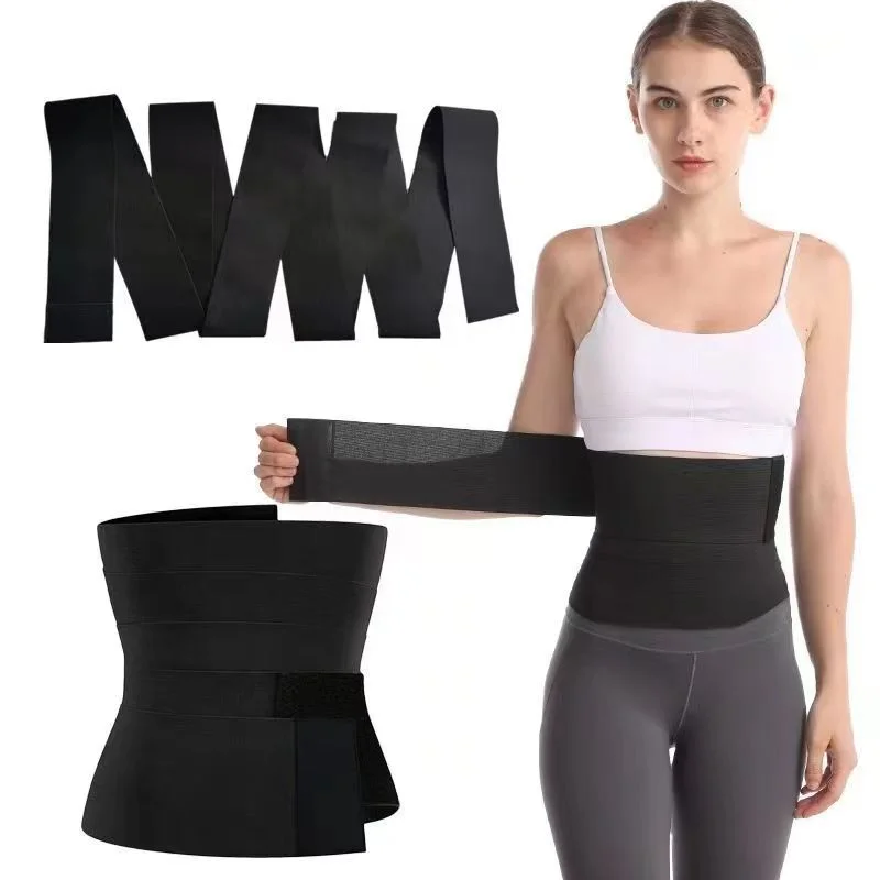Wrapping thin waist and abdominal band for exercise fitness elastic bandage for yoga training waist tightening waist trainer
