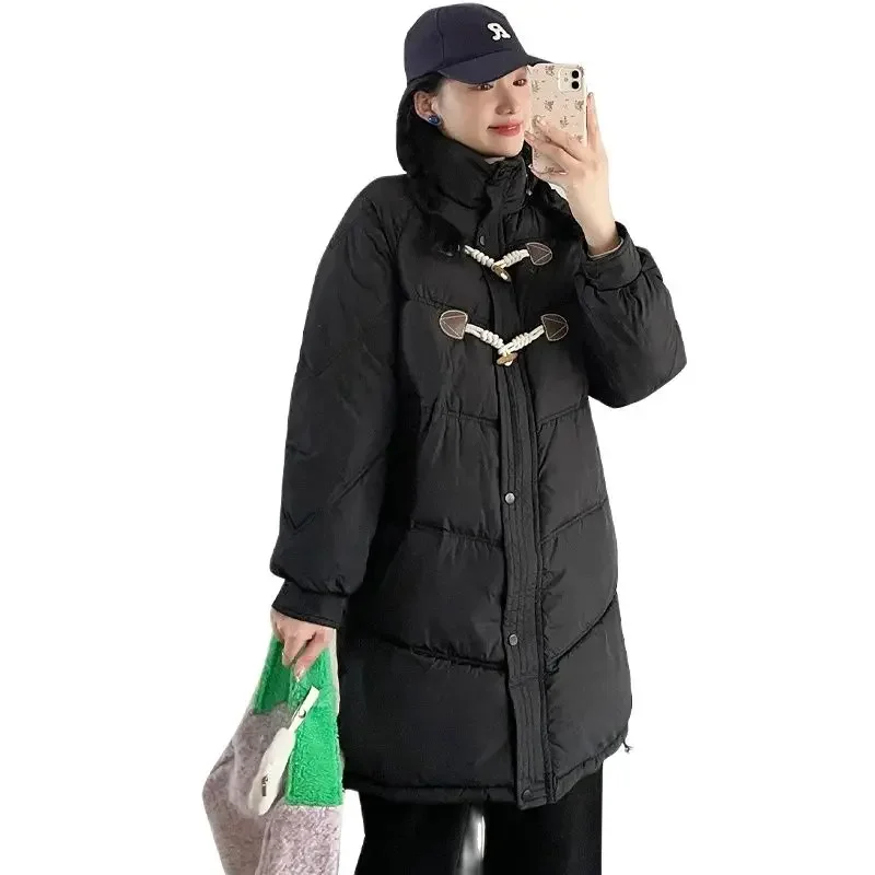 Winter Maternity Coats Fashion Long Sleeve Turtleneck Thick Warm Pregnant Woman Cotton Outerwear Plus Size Pregnancy Long Jacket