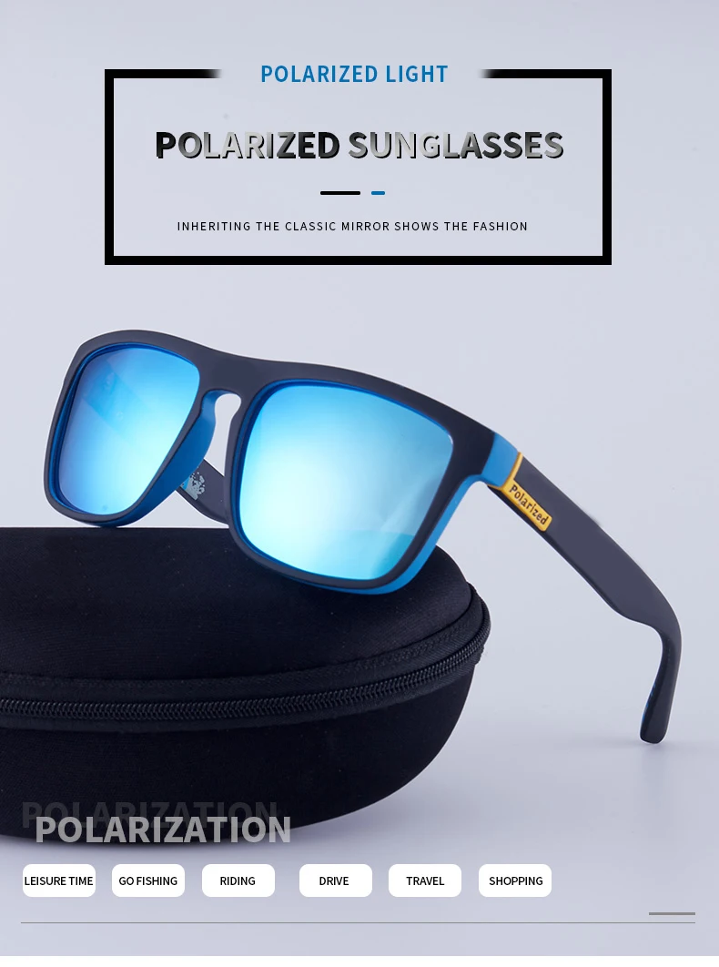 Description Picture 2 of item2024 New Men Polarized Sunglasses Women Unisex Fishing Glasses Camping Hiking Driving Eyewear Sport Goggles UV400 With Package