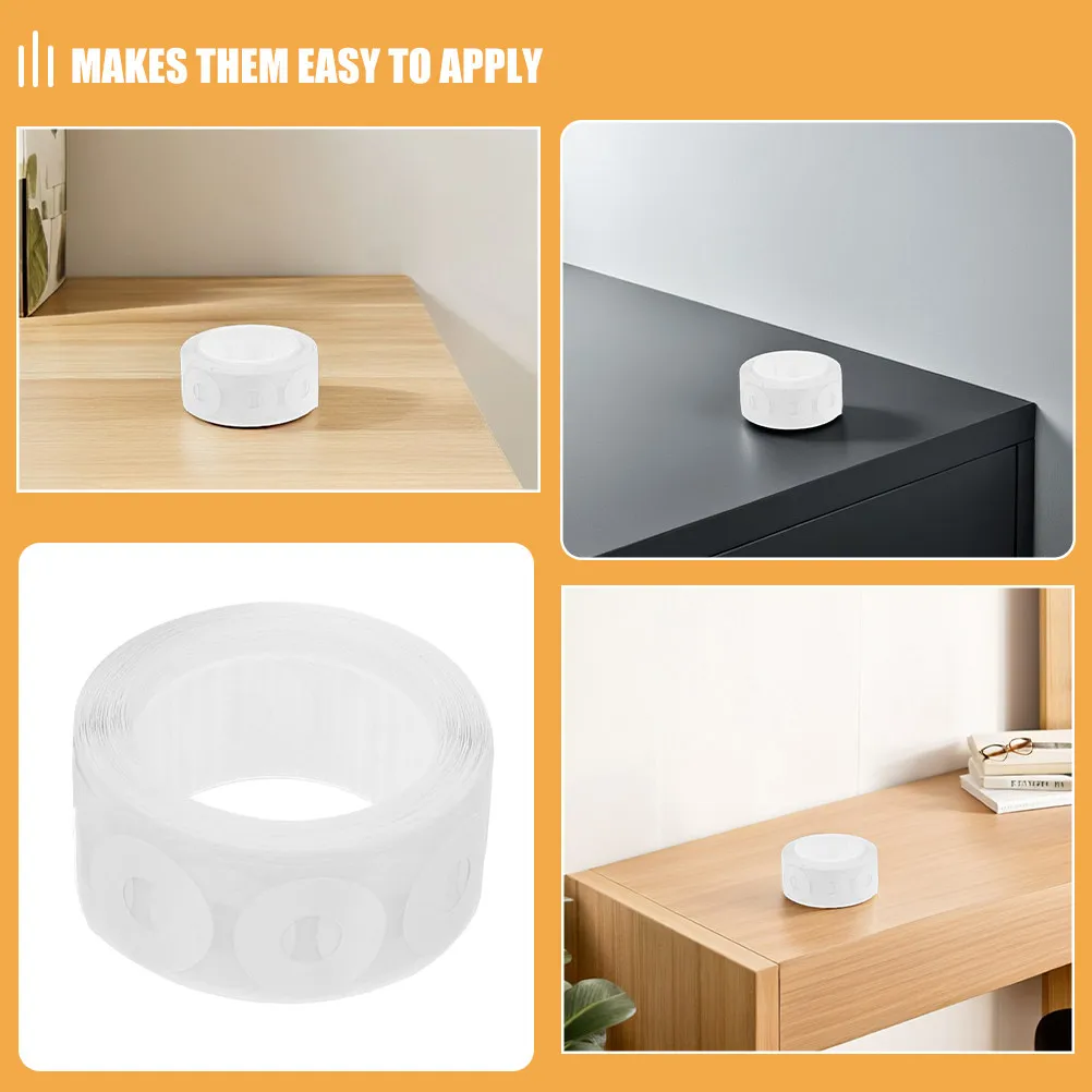 1롤 PVC 홀 펀치 보강 스티커, 노트북 종이 문서용 자가 접착식 헤비 듀티 바인더 홀 보호 스티커