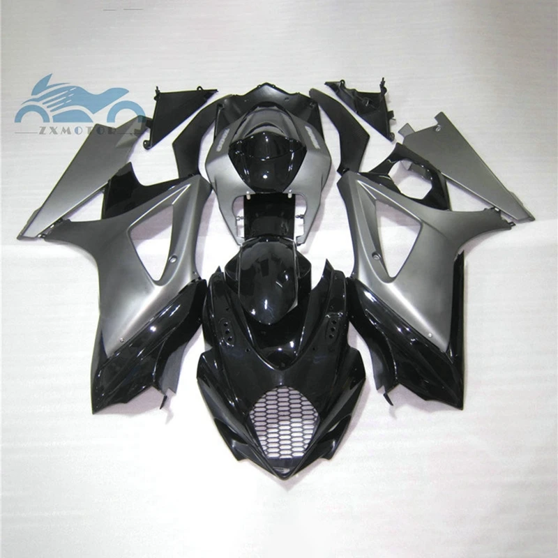 

Custom Fairing kit for SUZUKI K7 GSXR1000 2007 2008 ABS motorcycle fairings set GSX R1000 07 08 GSXR 1000 black gray aftermarket