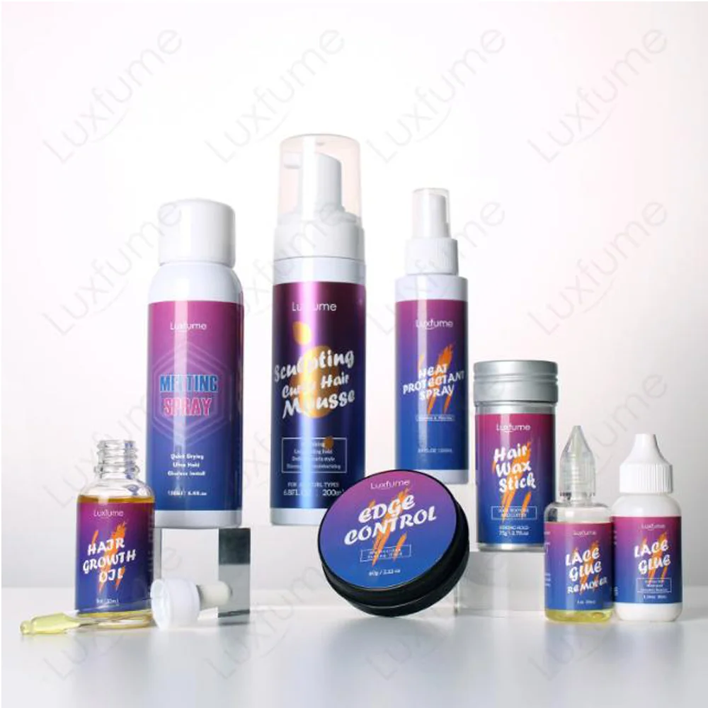Wig Install Kit Wig Glue 1.34OZ, Waterproof Lace Front Wig Glue For Wigs  With Tools And Hair Wax Stick (Wig Glue/Wig Glue Remover/Hair Wax Stick/Edge