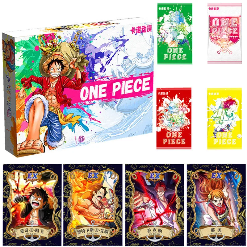 

Anime One Piece Card Set Monkey D. Luffy Rare Collectible Cards Finding Lost Treasures Children's Card Game Toy Christmas Gift
