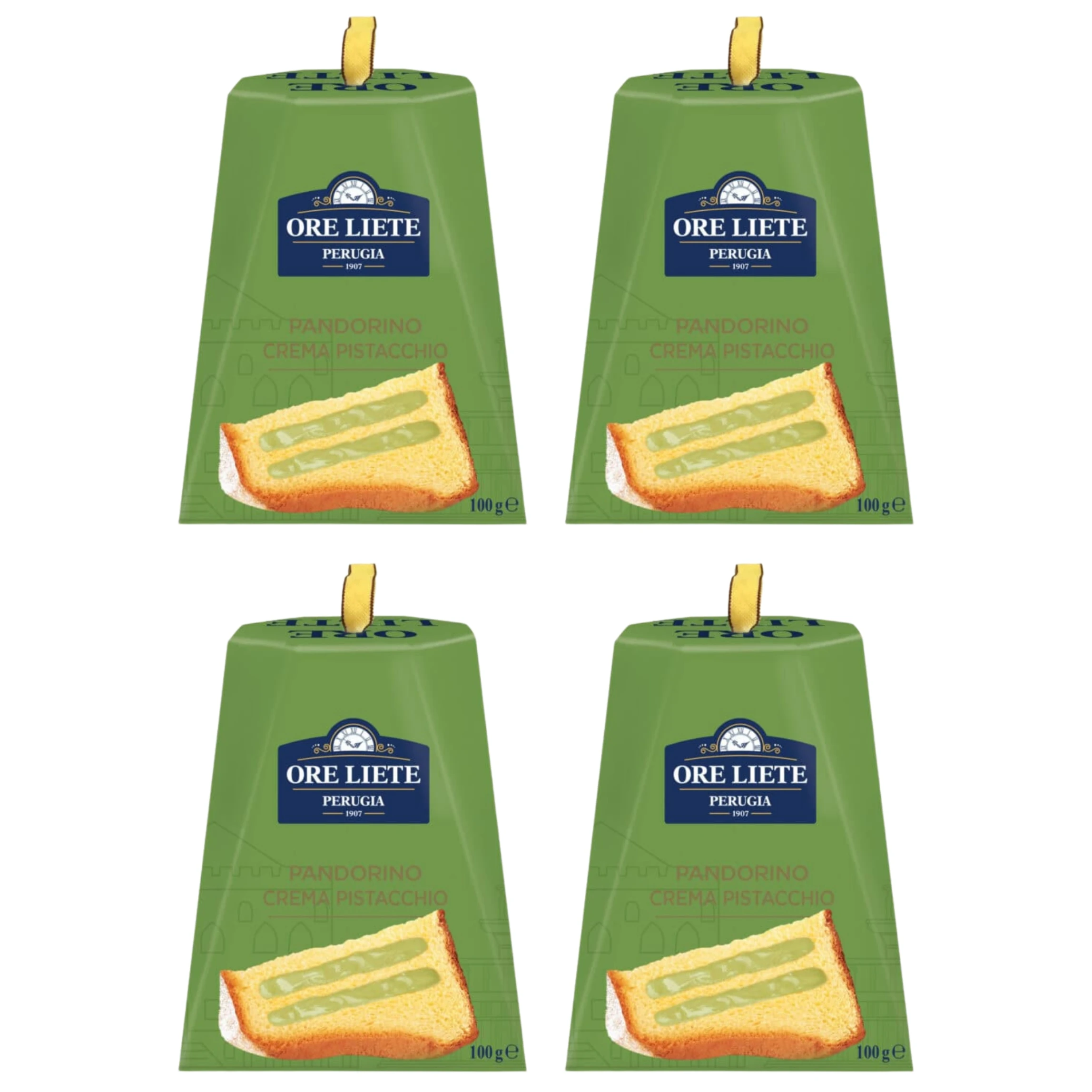 Babka pokryta czekoladą i pistacjami Mini Pandoro con Pistacchio 4x100g Oreliete z Polski za $11.24 / ~42zł