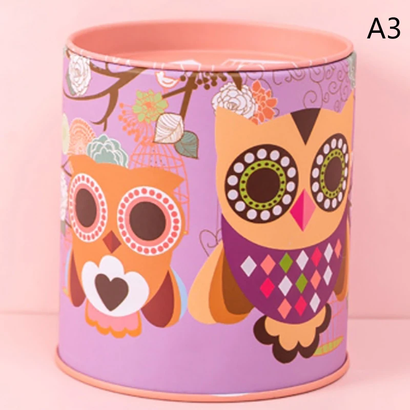 Owl-Themed Metal Piggy Bank and Jewelry Organizer - Cute Home Decor & Stylish Savings Solution