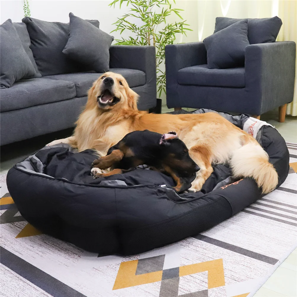L XL XXL Dog Bed for All Season Pet Calming Sleeping Mat Sofa Pet Kennel Cushion with Removable Cushion Oxford Cover 1
