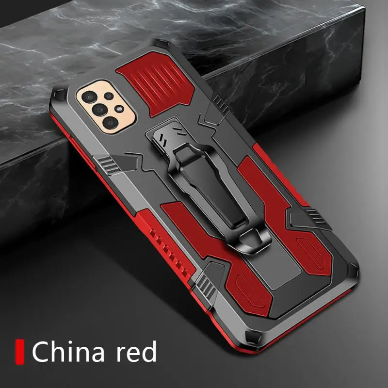 Armor Shockproof Case with Magnetic Stand and Car Mount Clip
