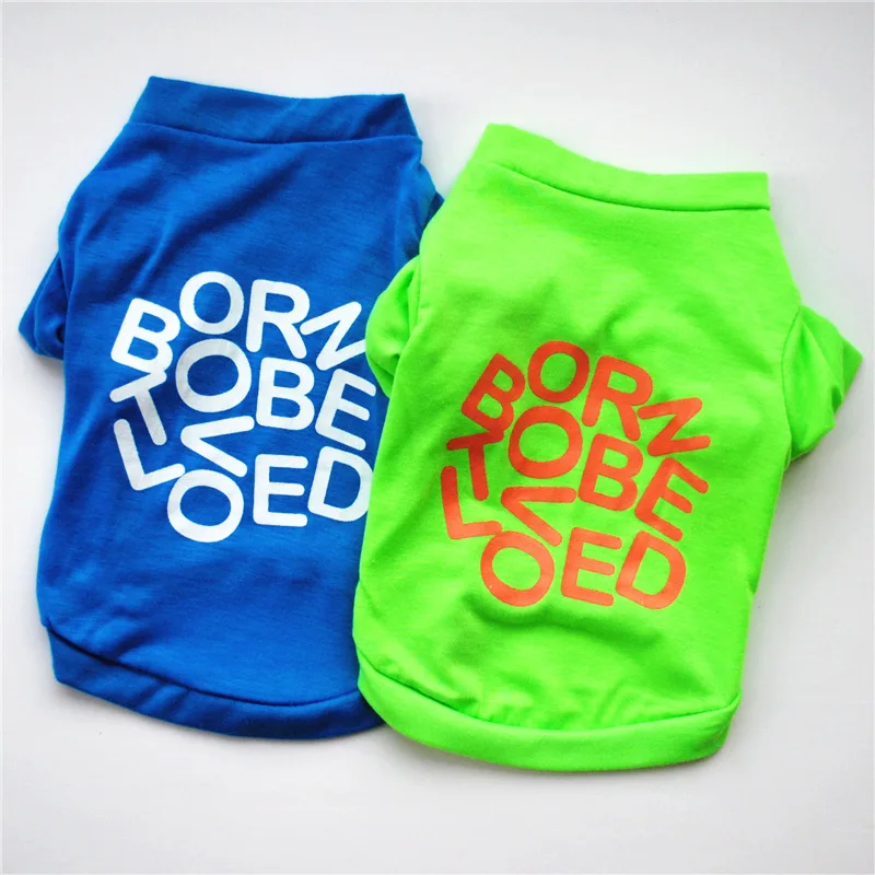 Cheap Dog Clothes Cute Dog Vest Shirt Pet Clothing for Dogs Costume Cotton Puppy Pet Clothes for