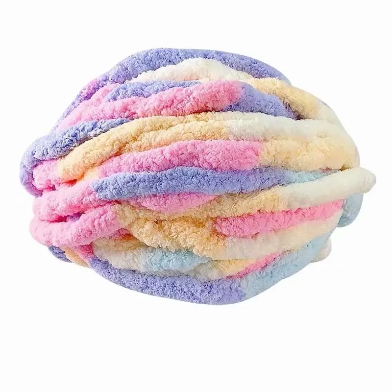 1Pc 250g Chunky Yarns for Knitting and Crochet Blanket Cushion Multicolor Chenille Thick Line Soft Warm Crochet Yarn Scarf Line 5
