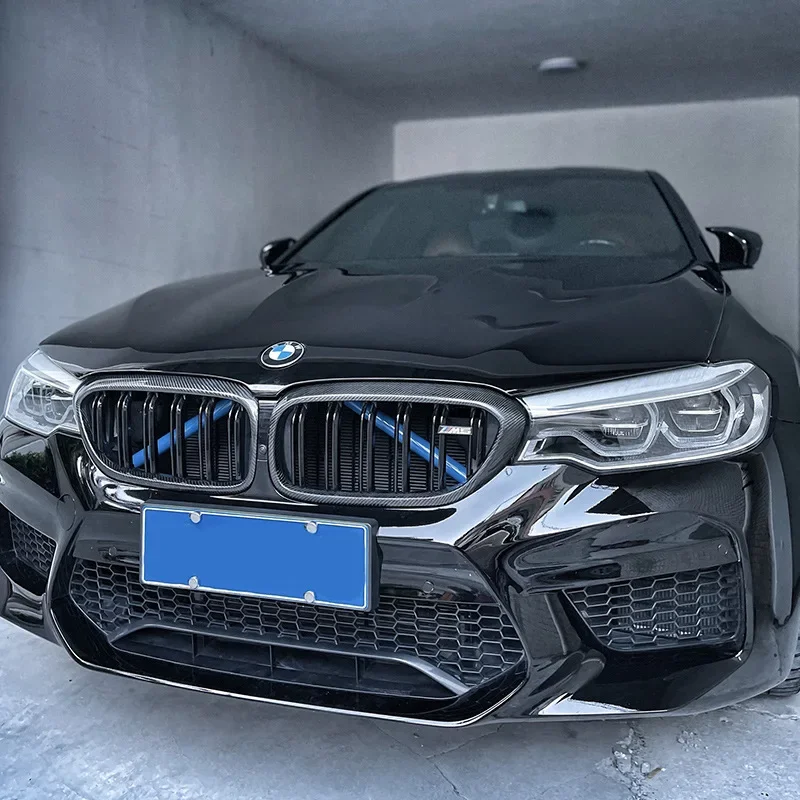 A Pair Car Front Grille Trim Strips For BMW F30 F31 F32 F33 F34 F36 F20 F21 F22 F23 G29 Car Sport Styling Decoration Accessories
