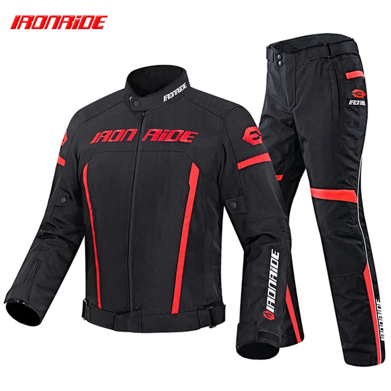 MotorcycleJacketPantsSuitWaterproofGearReflectiveRacingBiker