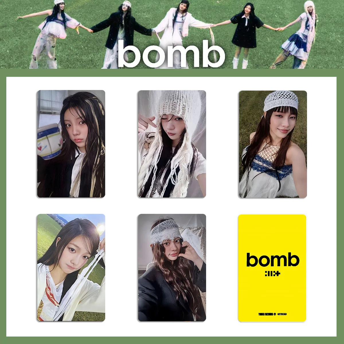 ILLIT Album Bomb Photocards GIIIT Ver Card STAR BOMB Ver Coated