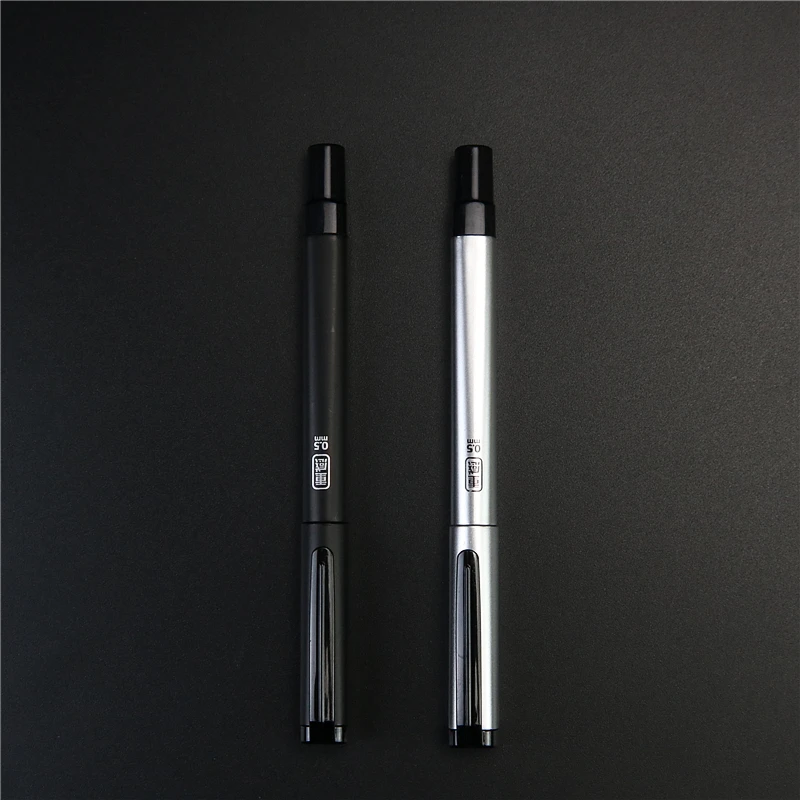 1.0 thick line heavy-duty gel pen signature pen 0.5mm black water pen student calligraphy practice pen