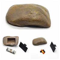 Creative Resin Craft High Simulation Stone Keys' Box Outdoor Garden Key Hidden Safety Storage Box Garden Decoration 1