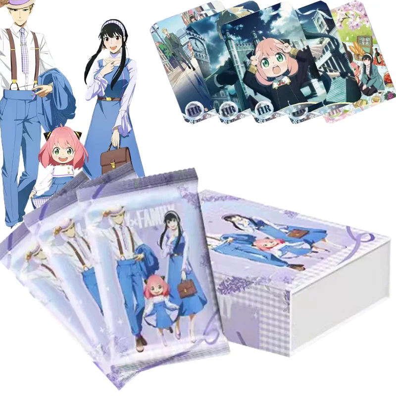 

SPY X Family Cards For Kids Japanese Anime Characters SPY X Family Anime Figures Game Rare Collection Card Children Funny Gifts