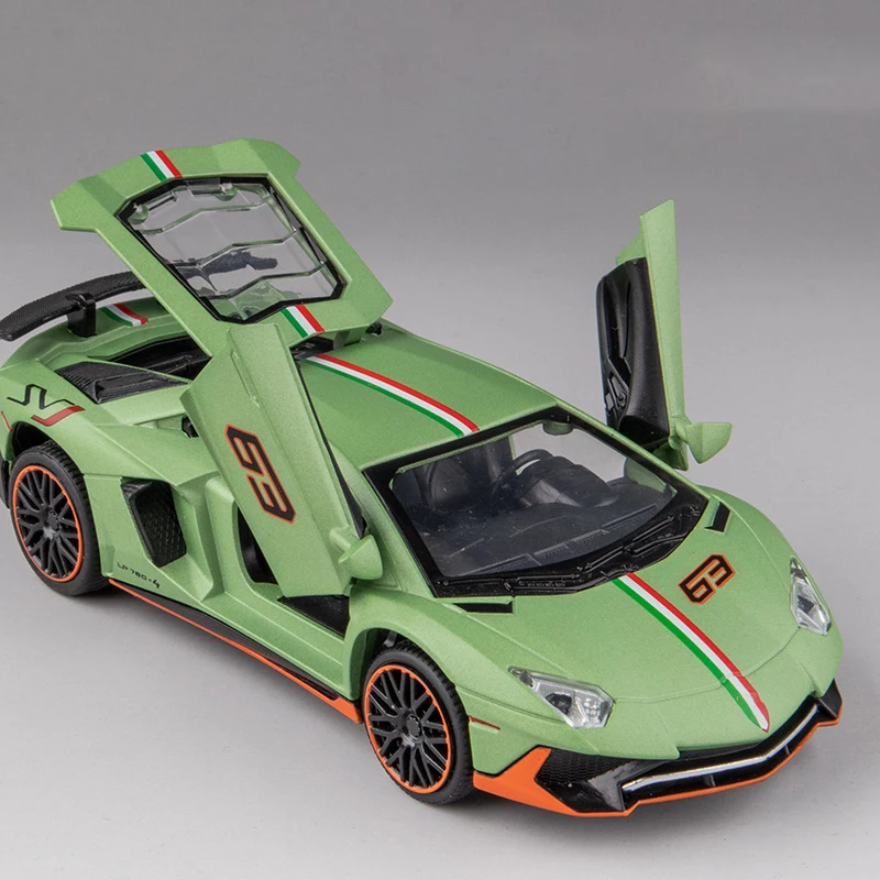 1:32 Lamborghini Aventador SVJ LP780-4 Super Sports Car Alloy