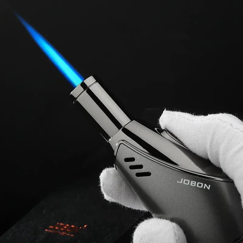 Metal Lighter JOBON Metal Torch Turbo Butane Gas Lighter Outdoor Windproof Blue Flame Jet Cigar BBQ Jewelry Baking Welding Home Tools