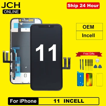 LCD per iPhone 11 Incell Touch Screen Digitizer Assembly Sostituzione per iPhone 11 Display OEM