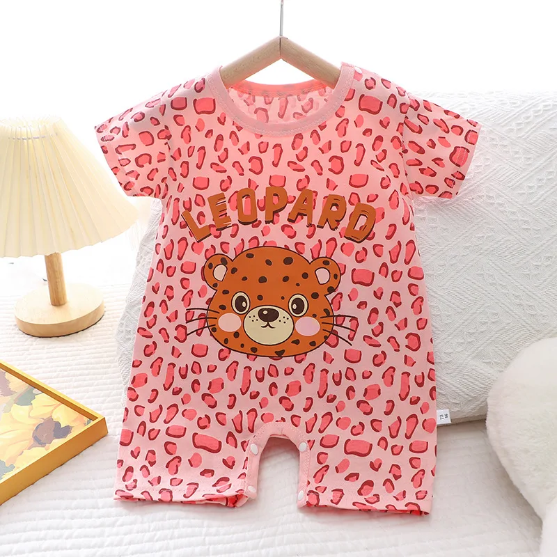 Baby Cotton Short-Sleeve Romper Onesie 6