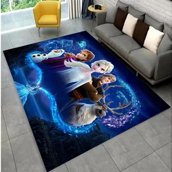 Disney Cartoon Frozen Princess Large Area Rugs Carpets Home Living Room Children's Kids Bedroom Sofa Doormat Floor Non-slip Mats