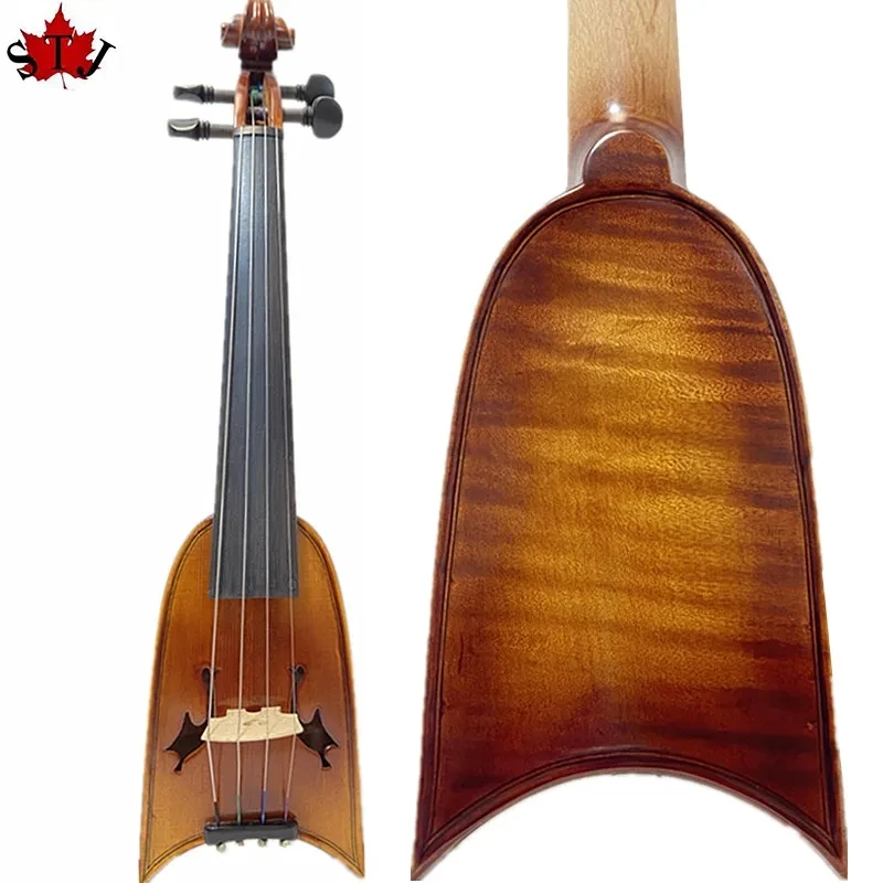 

Скрипка ручной работы в стиле барокко Марка poette SONG 5 3/4 дюйма, громкий и приятный звук #14396