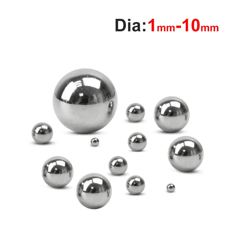 

304 Stainless Steel Ball Solid Small Round High Precision Bearings Roller Beads Diameter1-9.5mm Rust Free Corrosion-Resistant