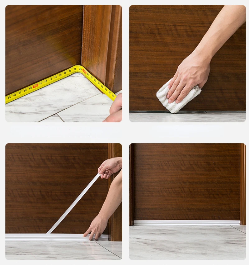 Door Bottom Seal Strip Flexible Wind Noise Reduction Stopper Under Door Sealing Blocker Weatherstrip Adhesive Backing door seal strip sealing strip tape sealing strip rubber door weatherstripping door draft stopper door weatherstripping