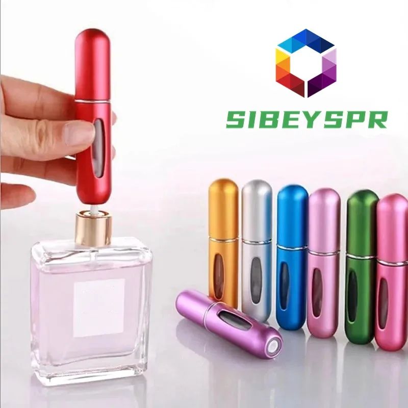 

New 5ml Portable Mini Perfume Refill Bottle Refillable Spray Jar Scent Pump Empty Cosmetic Containers Atomizer for Travel Tools