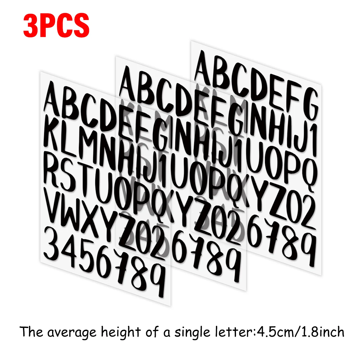Kit De 8 Hojas De Números  Negro, 1 Pulgada  De Letras De Vinilo Autoadhesivas, Pegatina De Numero De Buzon Para Letreros Ventanas Puertas Automoviles Camiones Numero De Direccion Brillar Electronica