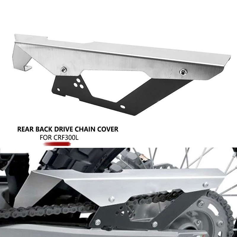 

CRF300L Rear Back Drive Chain Cover Guard Mud Panel Shield Protector Fit For Honda CRF300 L CRF 300 L Rally 2021 2022 2023