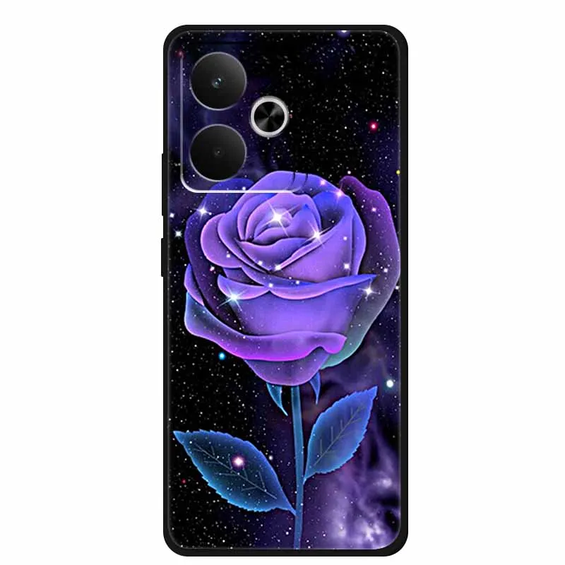 Sleek Black Silicone Soft Back Phone Case Cover